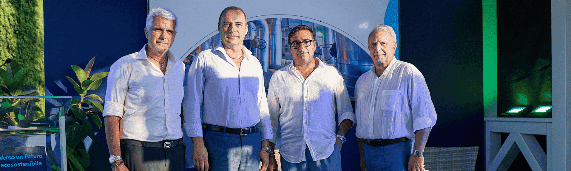 I dirigenti di Horizon Technology Group presso l'evento "Verso un futuro ecosostenibile"
