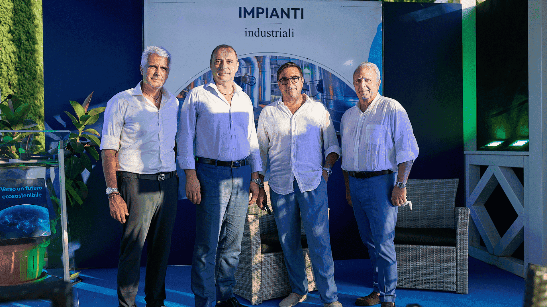 I dirigenti di Horizon Technology Group presso l'evento "Verso un futuro ecosostenibile"